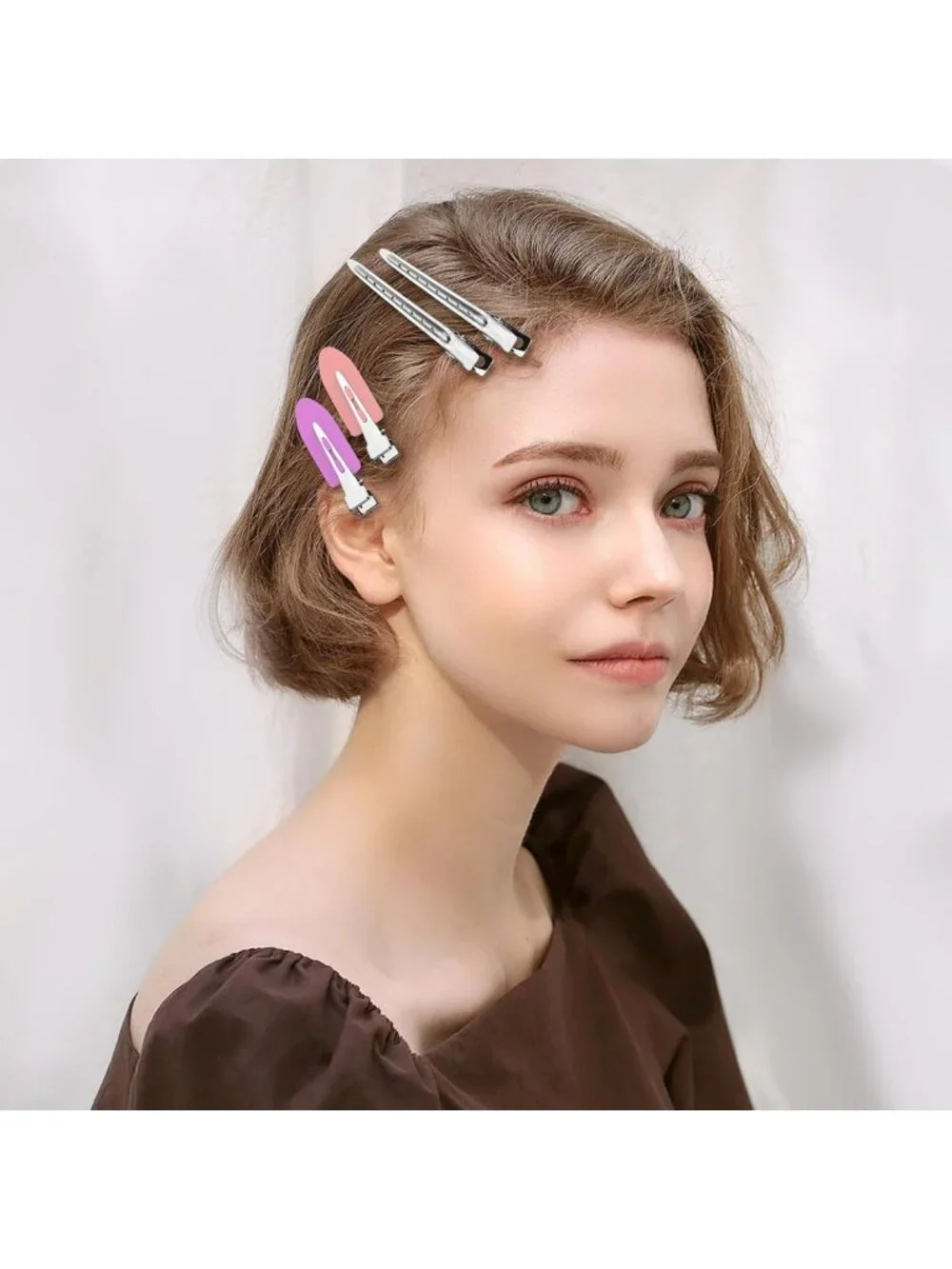 30PCS Heavy Duty Metal Hair Clips, Duck Bill Styling Pins for DIY & Salon Use